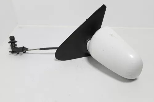 VW Polo 6N manueller manuell Spiegel Außenspiegel links mit Glas weiß LB9A Spieg (143437)