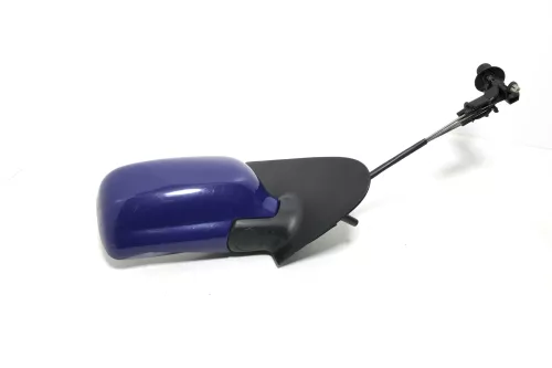 VW Polo 6N manueller manuell Spiegel Außenspiegel rechts blau LD5D chagall (143448)