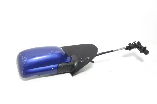 VW Polo 6N manueller manuell Spiegel Außenspiegel rechts blau LR5V & Glas (143453)