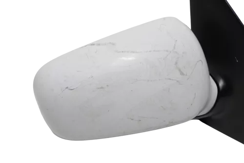 VW Polo 6N manueller manuell Spiegel Außenspiegel rechts weiß LB9A & Glas (143458)