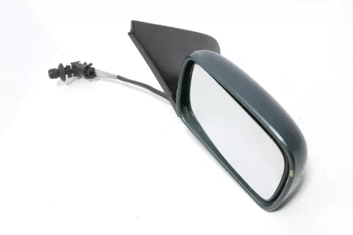 VW Polo 6N manueller manuell Spiegel Außenspiegel rechts mit Glas grün schlecht