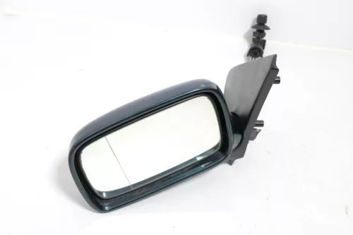 VW Polo 6N manueller manuell Spiegel Außenspiegel links mit Glas grün LC6P green