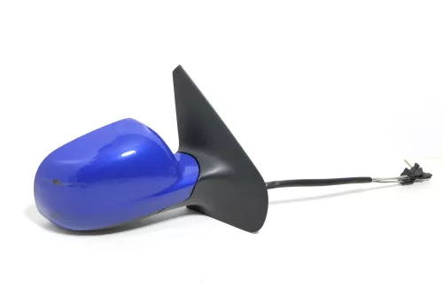 VW Golf 4 Bora manueller Spiegel vorne rechts Außenspiegel blau LA5C + Glas (143551)