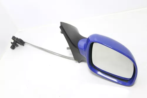 VW Polo 6N2 manueller Spiegel Außenspiegel rechts außen blau LA5C surfblue