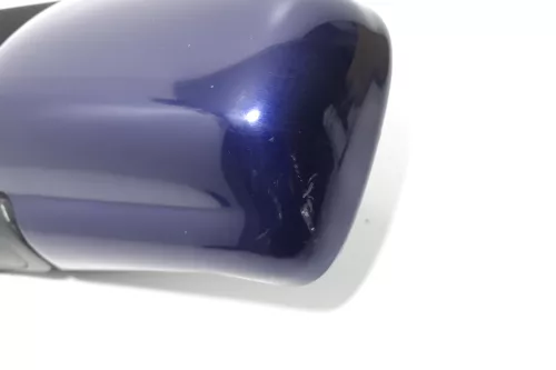 VW Polo 6N manueller manuell Spiegel Außenspiegel links mit Glas blau LN5Y winds (143612)