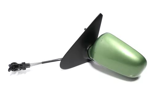 VW Polo 6N manueller manuell Spiegel Außenspiegel links mit Glas grün LA6P (143614)