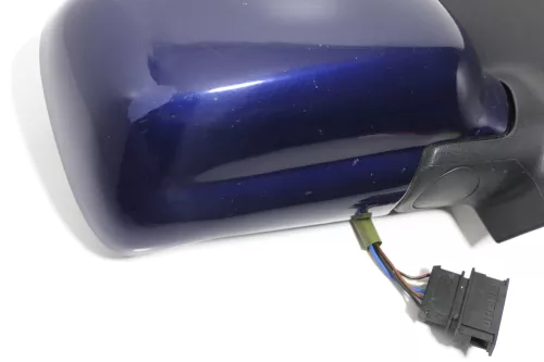 VW Polo 6N elektrischer elektrisch Spiegel Außenspiegel rechts blau LB5N +Glas d (143616)