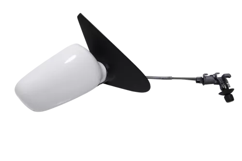 VW Polo 6N manueller manuell Spiegel Außenspiegel rechts weiß LB9A mit Glas (143619)