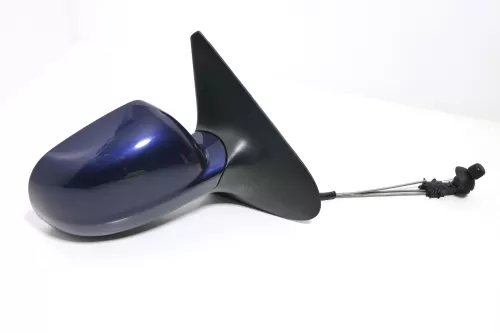 VW Polo 6N2 manueller Spiegel Außenspiegel rechts außen blau LB5N indigoblau vx (143622)