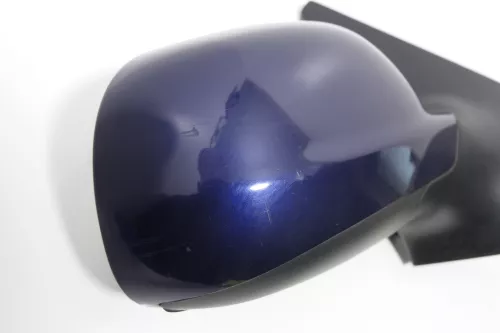 VW Polo 6N2 manueller Spiegel Außenspiegel rechts außen blau LB5N indigoblau vx (143622)