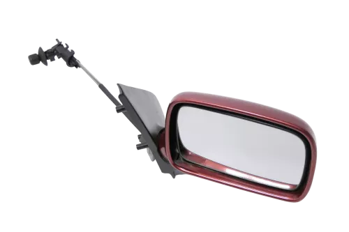 VW Polo 6N mechanisch manuell Spiegel Außenspiegel rechts braun orange LC3M