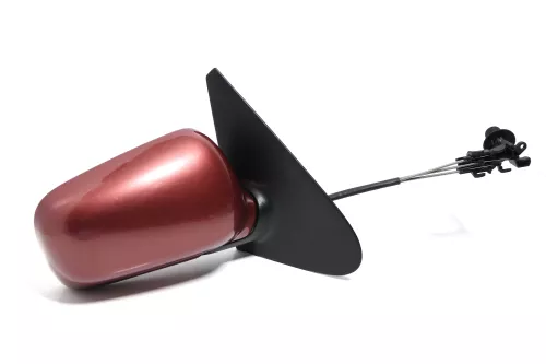 VW Polo 6N mechanisch manuell Spiegel Außenspiegel rechts braun orange LC3M (143672)