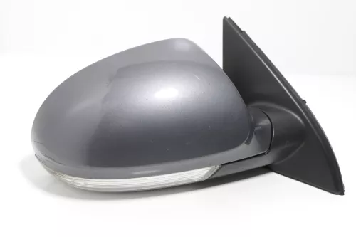 VW Passat 3C elektrischer Spiegel Außenspiegel rechts + Glas Blinker grau LA7T v (143720)