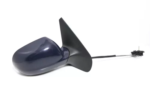 VW Golf 4 Bora manueller Spiegel Außenspiegel + Glas rechts blau LA5G perlblau 9 (143734)