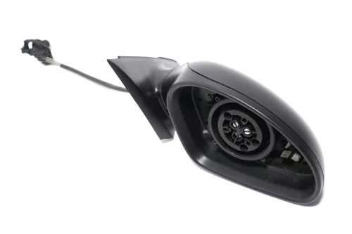 Seat Ibiza 6L mechanischer manuell Spiegel Außenspiegel rechts schwarz matt ohne