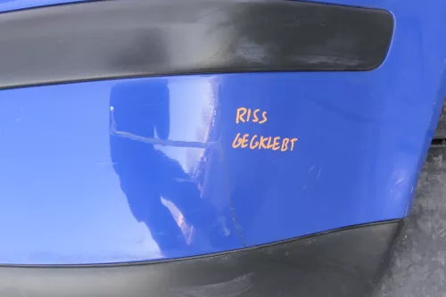 VW Golf 4 Limousine Stoßstange hinten Heckstoßstange Stoßfänger blau LW5Z (144534)