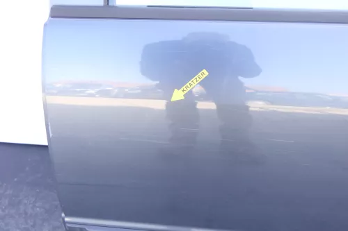 Skoda Fabia 6Y Combi Variant Kombi Tür hinten links grau blau 9901 LF7V (144548)