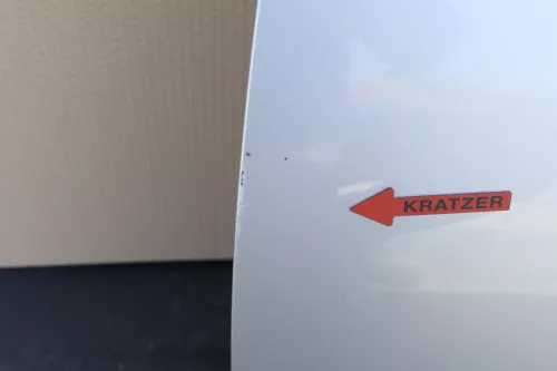 VW Eos 1F Tür vorne links Fahrertür silber LK7W ohne Anbauteile - Dellen (144549)