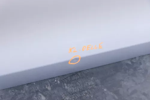 VW Eos 1F Tür vorne links Fahrertür silber LK7W ohne Anbauteile - Dellen (144549)