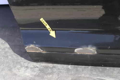 Audi A3 8P 2/3-Türer Tür vorne rechts Beifahrertür Türblatt schwarz (144557)