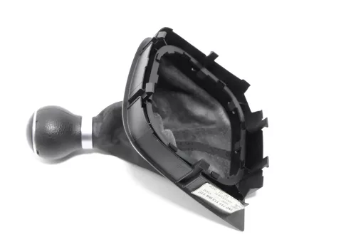 VW Golf 5 Schaltknauf Schaltsack Schaltung Schaltknüppel original 5-Gang Leder C (144636)