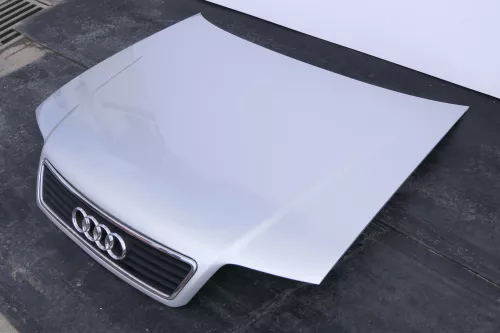 Audi A6 4B Motorhaube Klappe vorn (bis ca. Ende 2001) silber Haube Grill (144680)