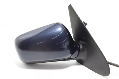 VW Polo 6N manueller manuell Spiegel Außenspiegel rechts blau LB5N & Glas