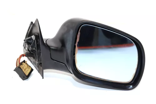 A4 B5 elektrischer Spiegel Außenspiegel rechts schwarz matt unlackiert Glas