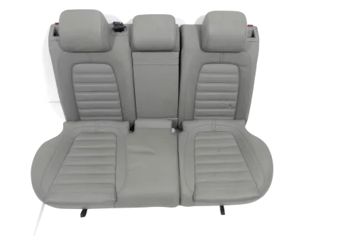 VW Passat 3C Kombi Sitz Rückbank Rücksitzbank Sitze Leder Lehne Ski classic grau (145572)