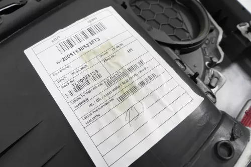 VW Touran 1x Türverkleidung Verkleidung Tür hinten links anthrazit schwarz (145703)