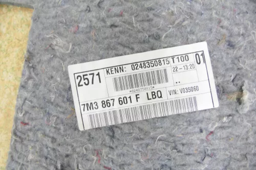 VW Sharan 7M Abdeckung Verkleidung Kofferraum hinten Heckklappe Deckel schwarz (145736)