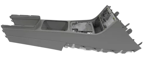 VW Passat 3C B6 Mitteltunnel Aschenbecher Verkleidung Abdeckung grau classicgrey