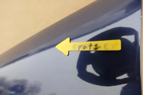 VW Polo 6N2 Kotflügel vorne links blau LB5N (bis unterm Schweller) (145794)