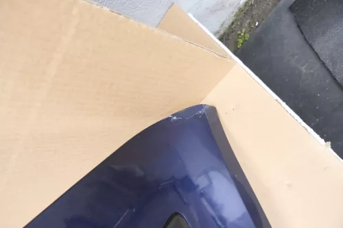 VW Golf 4 Kombi Avant Stoßstange hinten Heckstoßstange Stoßfänger blau LB5N f (145803)