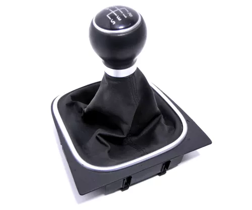 Golf 5 Schaltknauf Schaltsack Schaltung Schaltknüppel Leder 5-Gang 1K0711113BJ (146154)