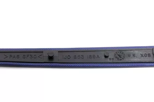 VW Golf 4 Bora 1x Verkleidung Abdeckung um Radio Dekor blau links 1J0853189A (146514)