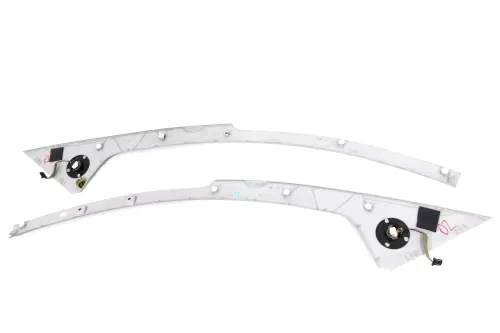 VW Fox 5Z A-Säulen Verkleidung vorne links + rechts grau Lautsprecher Abdeckung (146619)