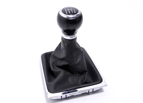 VW Passat 3C 6-Gang Schaltknauf Schaltsack Schaltung Schaltknüppel original schw (146985)