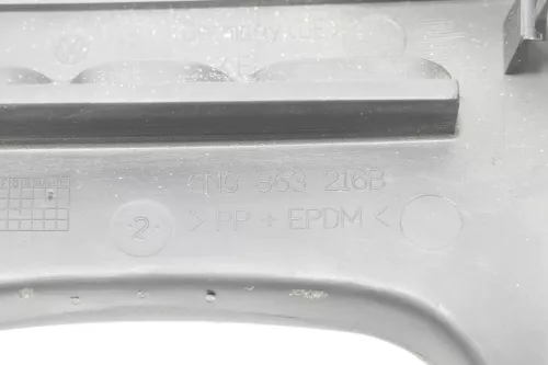 VW Polo 6N Rahmen um Schaltknauf Schaltsack Schaltung Schaltknüppel schwarz (146989)
