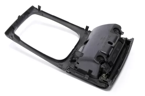 Skoda Fabia 6Y Aschenbecher vorne 6Y0857951 schwarz + Rahmen um Schaltknauf (146990)