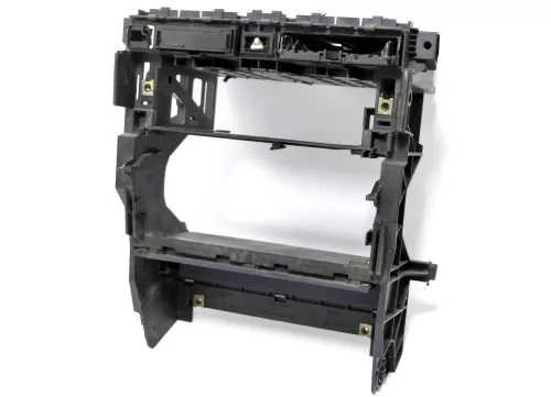 Audi A4 8E B7 Mittelkonsole Verkleidung um Radio einfach ( no keinNavi) blau