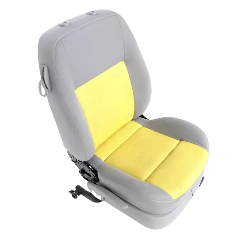 Arosa Lupo Sitz vorne rechts Beifahrersitz Höhenverstellung schwarz gelb (147187)