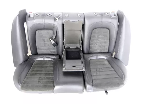 Passat 3C Kombi Sitz Rückbank Rücksitzbank Sitze Leder Lehne alcantara schwarz (147198)