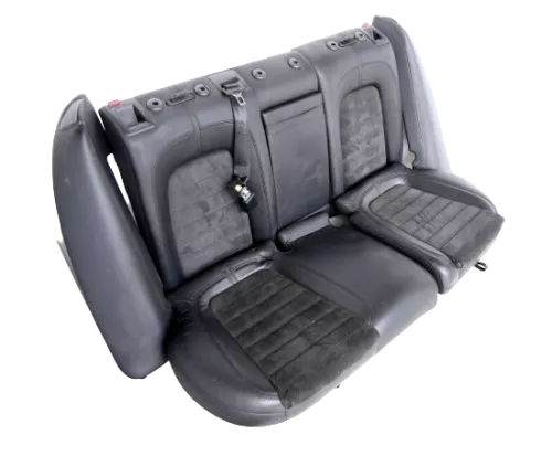 Passat 3C Kombi Sitz Rückbank Rücksitzbank Sitze Leder Lehne alcantara schwarz (147198)