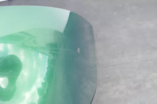 VW Lupo 6x Stoßstange vorne Frontstoßstange Stoßfänger grün LA6N - Mängel (147314)