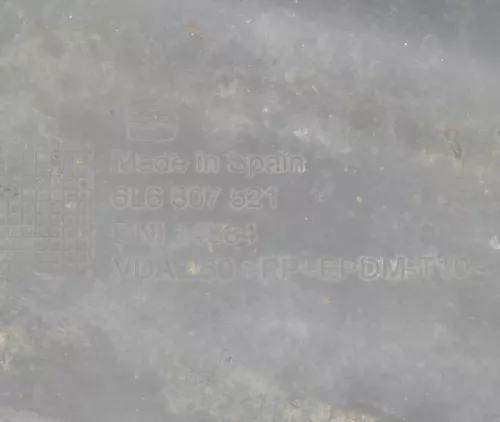 Seat Ibiza 6L Stoßstange Heckstoßstange nur Spoiler Lippe  hinten schwarz (147410)