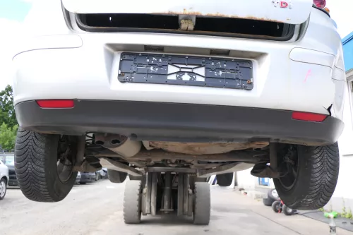 Seat Ibiza 6L Stoßstange Heckstoßstange nur Spoiler Lippe  hinten schwarz (147410)