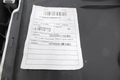 VW Touran 1x Türverkleidung Verkleidung Tür hinten rechts anthrazit (147784)