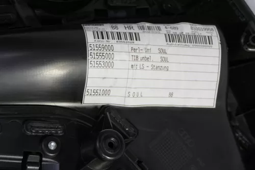 Audi A4 8K B8 Türverkleidung Verkleidung Tür hinten rechts schwarz soul (147839)