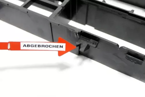 VW T4 Rahmen um Aschenbecher Abdeckung Mittelkonsole Verkleidung 7D1858089D (148125)